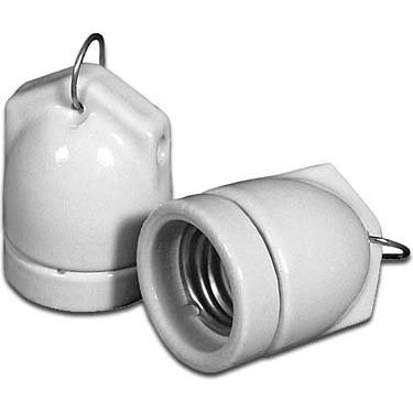 Houben - Lampenfassung Edisonfassung 3-tlg 990009 Porz. Hängef. E27