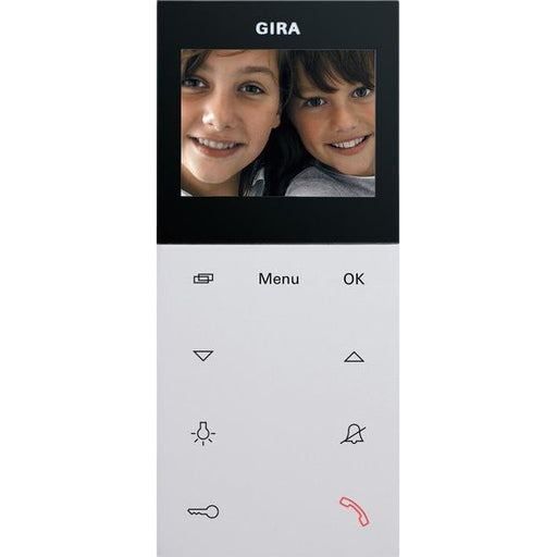 Gira - Innenstation für Türkommunikation Wohnungsstation Video AP 123927 Plus reinweiß matt