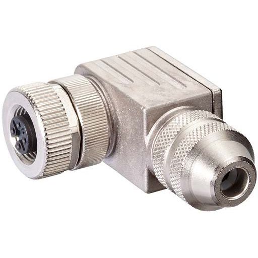 Murrelektronik - Rundsteckverbinder, feldkonfektionierbar (Industriesteckverbinder) Steckverbinder 7000-14031-0000000 M12 Bu. gewinkelt − 1 Stück