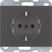 Berker - Steckdose SCHUKO-Steckdose 47157006 anthrazit matt, lack