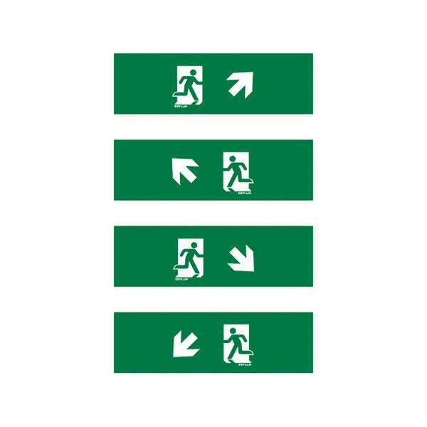 ESYLUX - Piktogramm für Not-/Hinweisleuchte Piktogramm-Satz 2 SLX24FLATSYMBOLSETII f. SLX 24 Flat