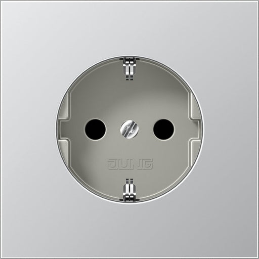 Jung - Abdeckung/Bedienelement für Installationsschalterprogramme Zentralplatte AL 2520 PL f. SCHUKO-Steckdose