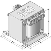 SBA-TrafoTech - Einphasen-Steuertransformator UniversaltransformatorE-UL 167-0140 200-550/115-115/1600