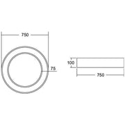 Brumberg Leuchten - Decken-/Wandleuchte LED-Anbau-Ringleuchte 13571178 2700-6000K
