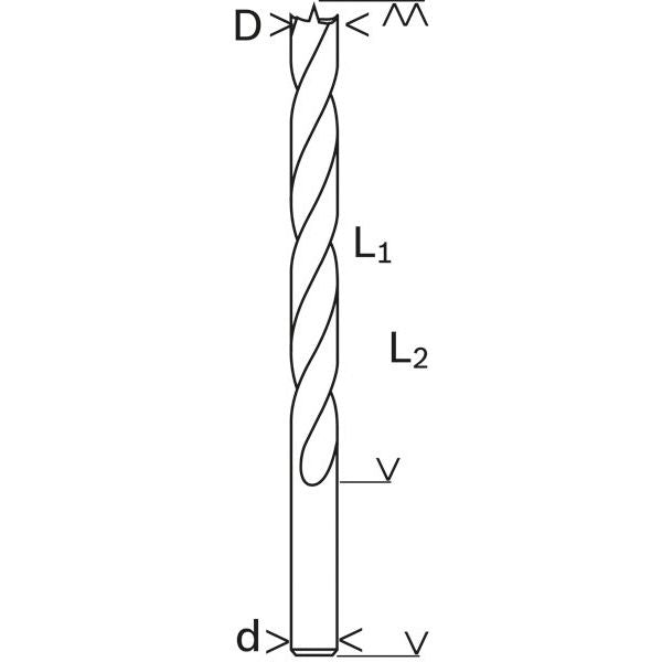 Bosch - Bohrer Holzspiralbohrer Standard, 2608596306 9 x 80 x 120 mm d 9