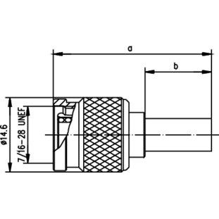 Telegärtner - Koax-Steckverbinder TNC-Stecker 100023709 StandardG5 (RG223/U) − 5 Stück
