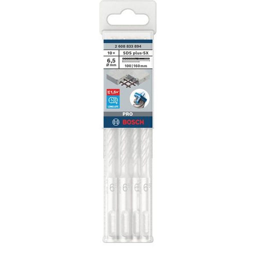 Bosch - Bohrer PRO SDS plus-5X 2608833894VE(10) Hammerbohrer 6,5 x