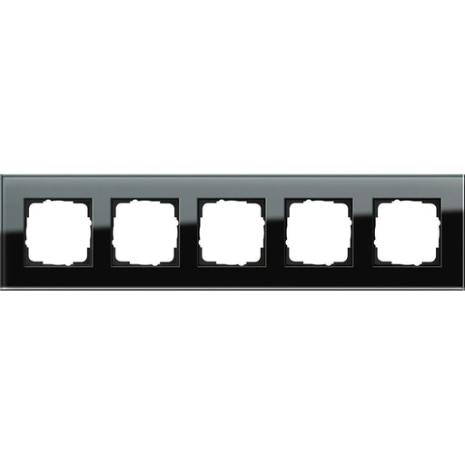 Gira - Abdeckrahmen 5f. sw-glas 021505 Esprit