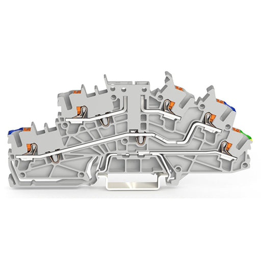 WAGO - Installations-Etagenklemme Installationsetagenklemme 2203-6661 2,5 mm² mit Drücker − 50 Stück