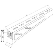 Rico - Ausleger für Kabeltragsystem Ausleger 15B3-200-V 200mm 1,5 kN