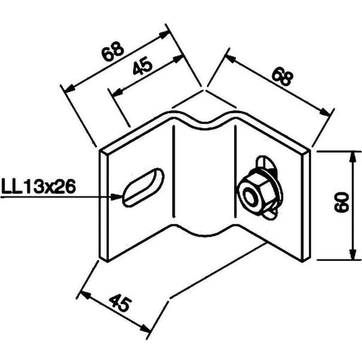 Rico - Montagematerial für Kabeltragsystem Ankerkloben 16J3-B − 10 Stück