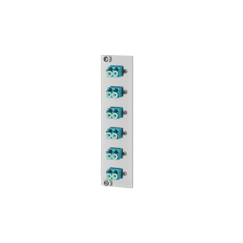 Metz Connect - Patchpanel LWL OpDAT REGpro Frontplatte 15024A7706-E 6xLC-D OM3