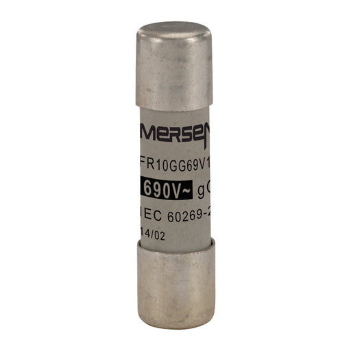 Mersen - Zylindrische Sicherung Sicherungseinsatz zyl. FR10GG69V1 10x38 gG 1A/690V − 10 Stück