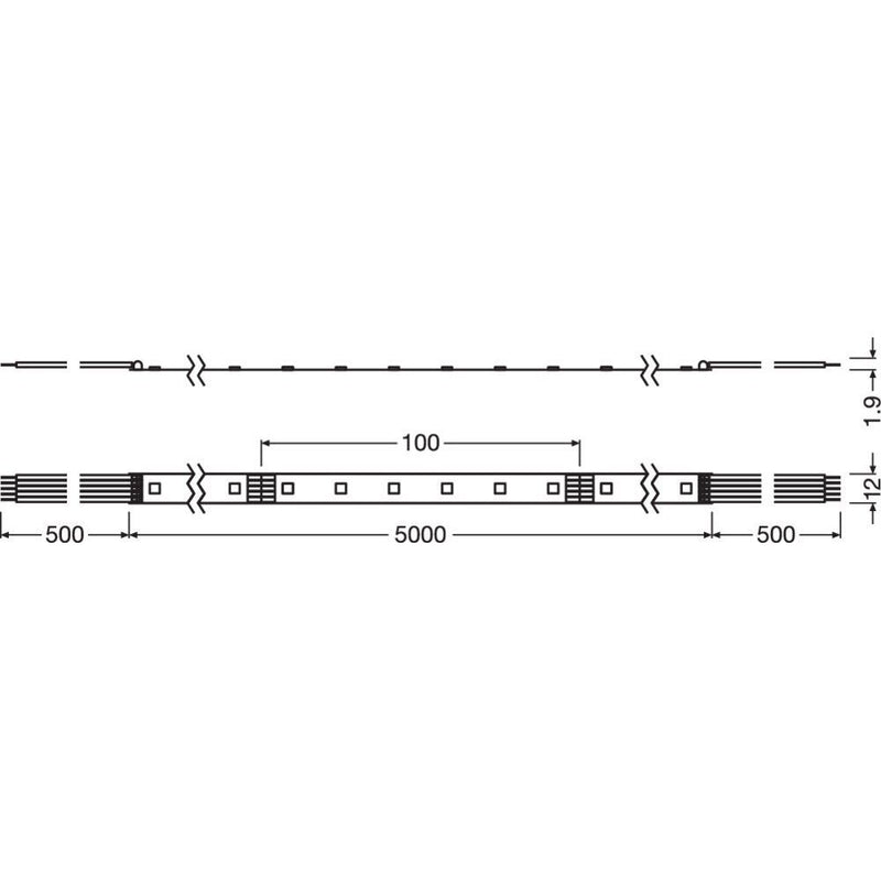 Ledvance - Lichtschlauch/-band LED-RGBW-Stripe LS PFM-1000RGBW840/5 5m