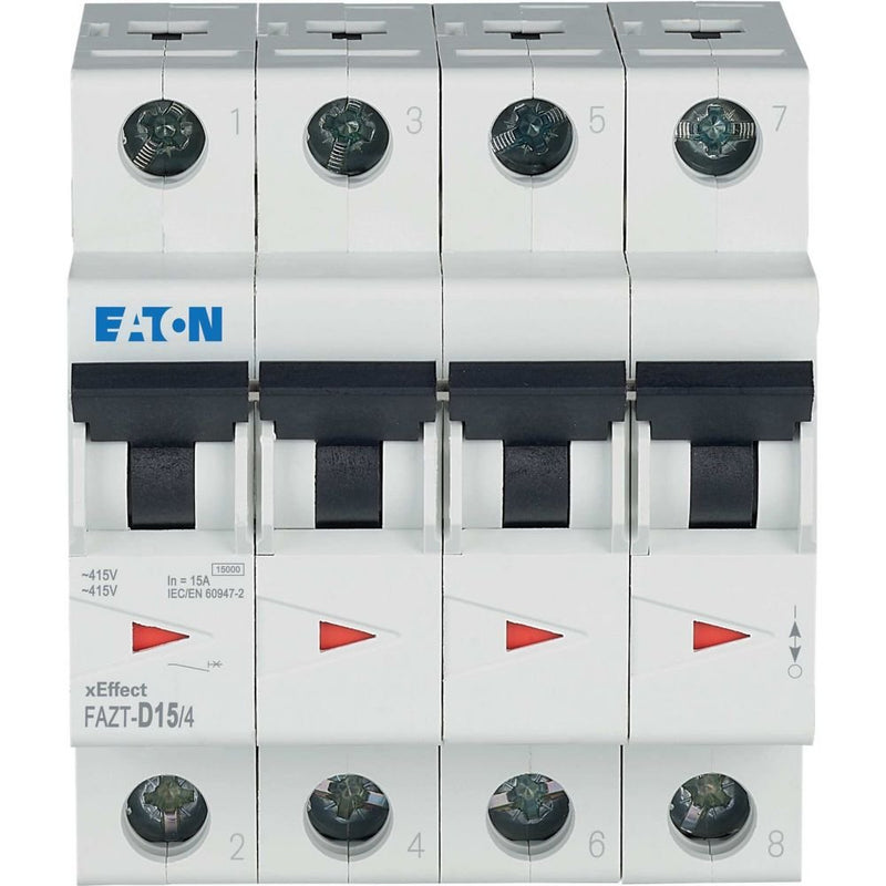 Eaton - Leitungsschutzschalter FAZT-D15/4 15A Charakt.: D