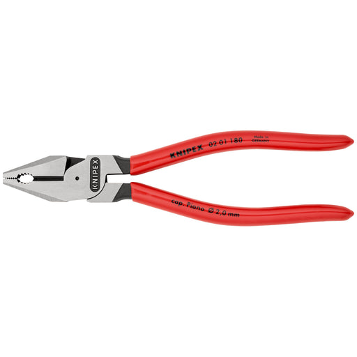 Knipex - Kombizange Kraft-Kombizange 02 01 180 SB schwarz, 180mm