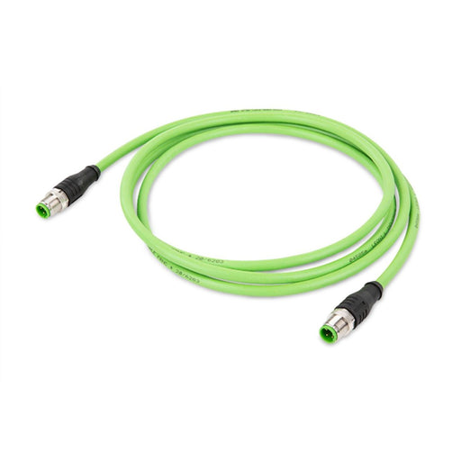 WAGO - Patchkabel Kupfer Industrie ETHERNET-Leitung M12D-St. 756-1203/060-100 axial,grün − 1 Stück