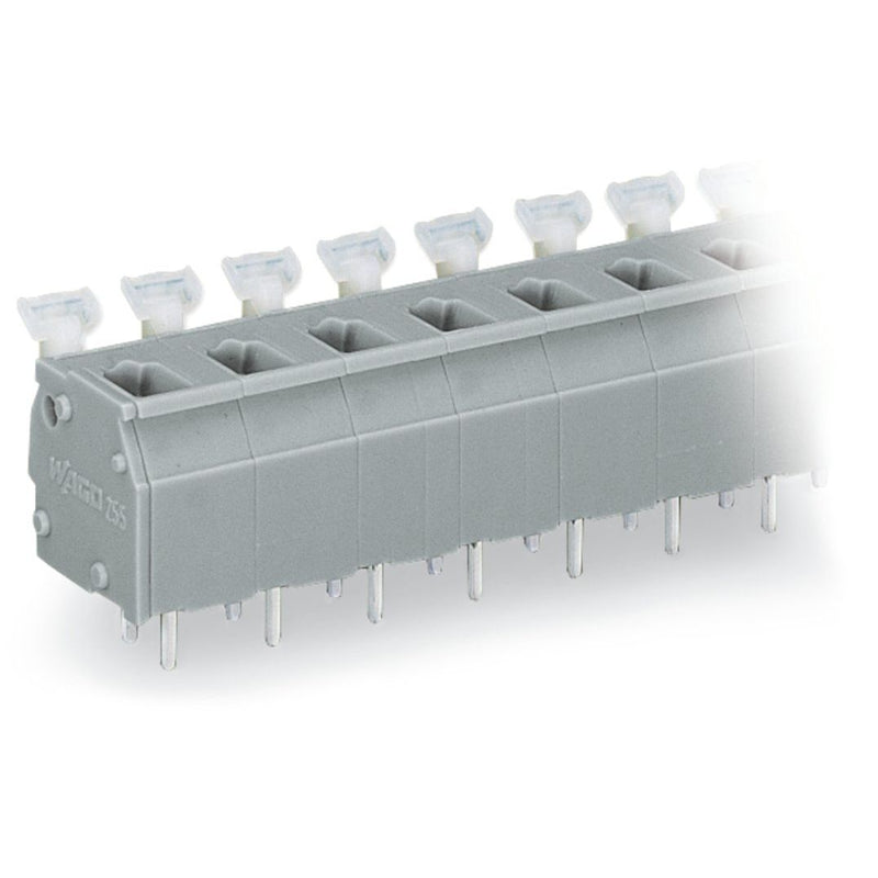 WAGO - Leiterplattenklemme 255-506 Drücker,2,5 mm²,grau − 25 Stück