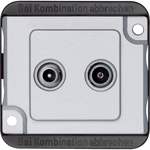 Merten - Antennensteckdose BK/Sat-Antennendose ma/si 299460 Stichdose 2-fach