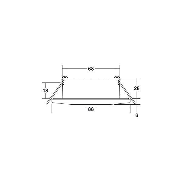 Brumberg Leuchten - Downlight/Strahler/Flutlicht LED-Einbaudownlight 230 V 39253073 2700/3000/4000K