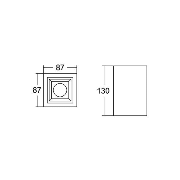 Brumberg Leuchten - Decken-/Wandleuchte LED-Anbaudownlight 42641173 3000K
