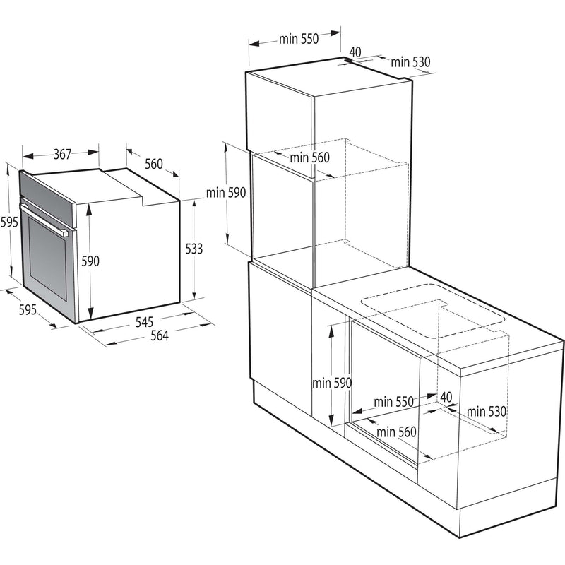 Gorenje - Backofen EB-Backofen Dampf BOS6737E13X Heißluft,ExtraSteam