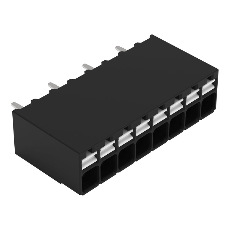 WAGO - Leiterplattenklemme THR-Leiterplattenklemme 2086-1128 Drücker,1,5mm²,sw − 108 Stück