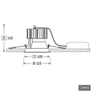 LTS Licht&Leuchten - Downlight/Strahler/Flutlicht LED-Einbaustrahler FLIR 200.2030.35 si 3000K 830 35Gr