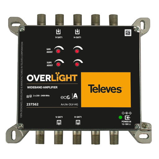 Televes - SAT-Verstärker Widebandverstärker OLV-HG Overlight, 29db