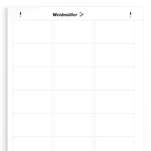 Weidmüller - Kennzeichnungsmaterial Gerätemarkierung LM MT300 60/36 WS selbstklebend,60mm − 10 Stück