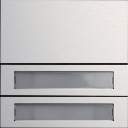 Gira - Funktionsmodul für Türkommunikation Ruftastenmodul 2fach 5532926 Aluminium