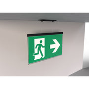 RP-Technik - Sicherheitsleuchte LED-Rettungszeichenleuchte AGCC408WL-AZ EB8h, Wirel., anthr