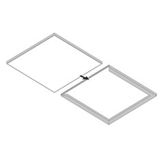 Performance in Light - Mechanisches Zubehör/Ersatzteile für Leuchten Deckenanbau-Set 3116983 − 1 Stück