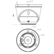 Grothe - Kamera für Überwachungssystem IP Dome-Kamera VK 1099/471 5MPX NEIUS