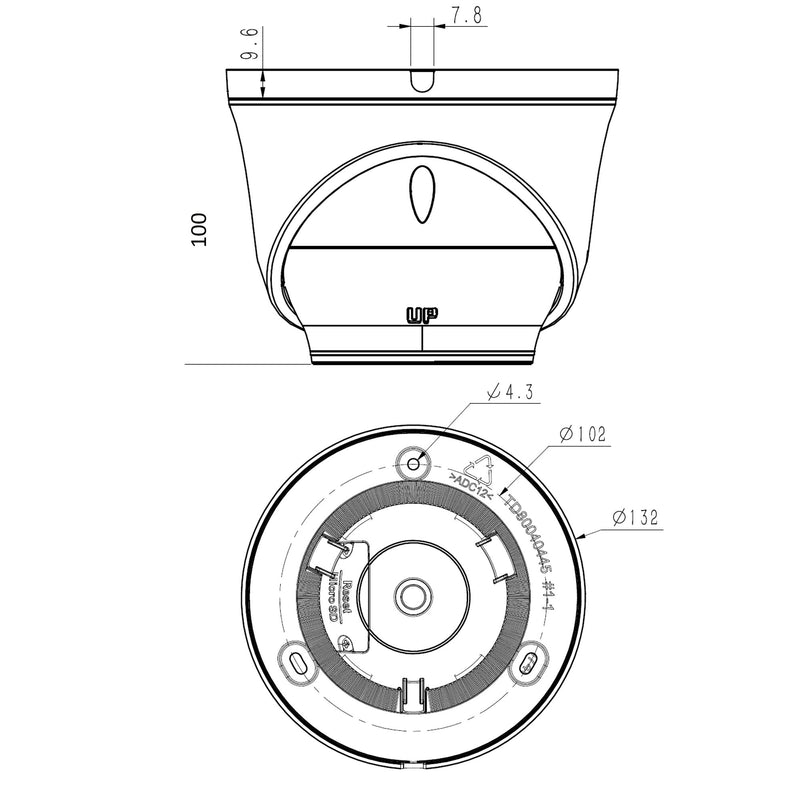 Grothe - Kamera für Überwachungssystem IP Dome-Kamera VK 1099/471 5MPX NEIUS