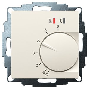 Eberle Controls - Raumthermostat/Uhrenthermostat UP-Raumregler 5-30C AC230V UTE2800-R-RAL1013M55 16A, 1 Schließer