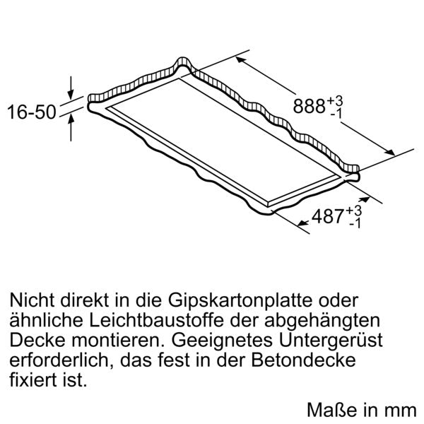 Bosch - Dunstabzugshaube Deckenlüftung DRC99PS20 Serie8,HomeConnect
