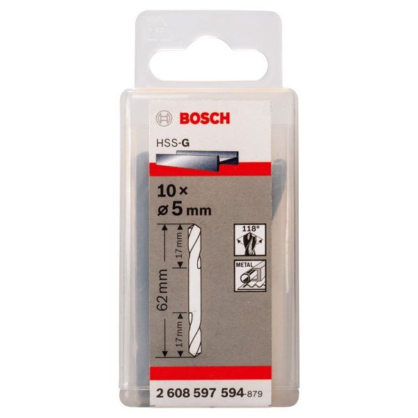 Bosch - Bohrer PRO Metal HSS-G 2608597594 Spiralbohrer mit