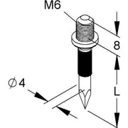 HKL - Nageldübel Schraubduebel M6 18mm 760/18 − 100 Stück