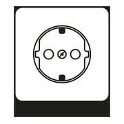 Jung - Abdeckung/Bedienelement für Installationsschalterprogramme Zentralplatte CD 1520 BFKIPL f. SCHUKO-Steckdose