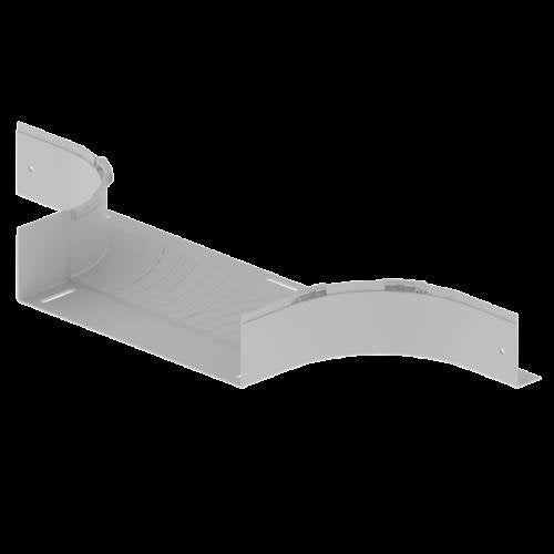 Unex - T-Stück für Kabelrinne T-Abzweiger 66448 lichtgrau, 100x400mm