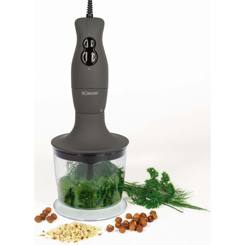 Bomann DA - Rühr-/Mixgerät Stabmixer-Set +Chopper SMS 6055 CB inox 3in1 − 6 Stück
