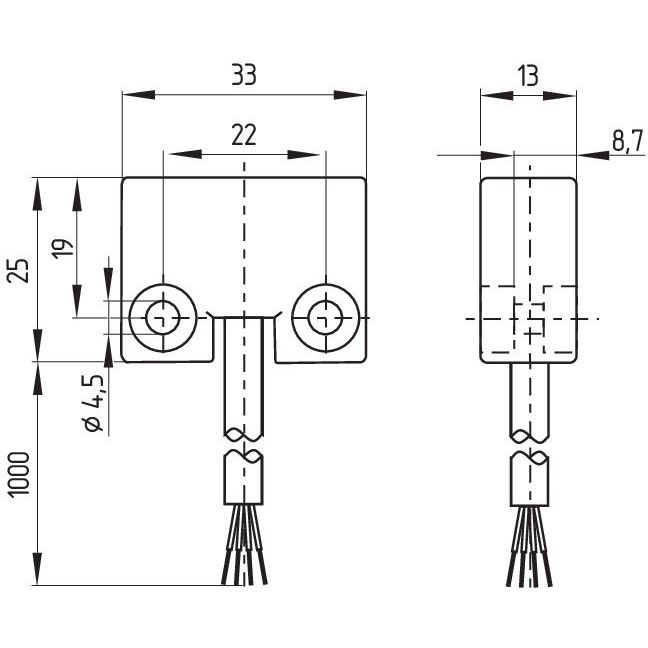 Schmersal - Magnetischer Näherungsschalter Sensor BNS 250-12z Sicherheits