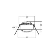 Brumberg Leuchten - Downlight/Strahler/Flutlicht LED-Einbaustrahler 230V 38469223 3000K, eds