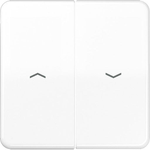 Jung - Abdeckung/Bedienelement für Installationsschalterprogramme Wippe Symbole aws CD 595 P WW für Taster