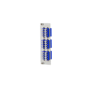 Metz Connect - Patchpanel LWL OpDAT REGpro24 Frontplatte 15024A7106-E 6xQ-LC blau