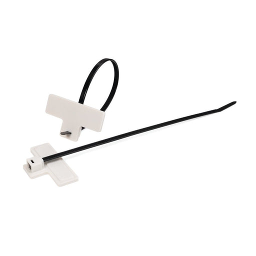 HellermannTyton - Kabelbinder RFID-Kabelbinder 111-02508 schw./weiß.Flaggenk. − 50 Stück
