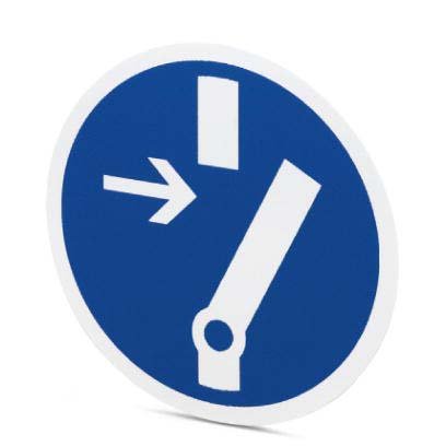 Phoenix Contact - Warn-/Hinweisschild Gebotsschild PML-M110 (D200) blau, d:200mm − 5 Stück