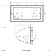 EVN Lichttechnik - Decken-/Wandleuchte LED-Wandanbauleuchte anth WLRR1101502 3000K IP54 220-240V