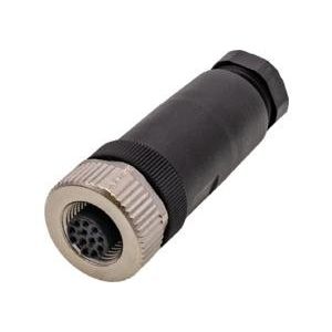 Ipf Electronic - Rundsteckverbinder, feldkonfektionierbar (Industriesteckverbinder) Kabeldose, gerade, VK003L24 Selbstkonfektionierb